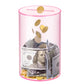 Clear Acrylic Piggy Bank For Adults Kids, Clear Money Saving Jar Must Break To Open, Unopenable Piggy Bank For Cash Coins (Pink,