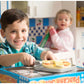 Melissa & Doug Flip and Serve Pancake Set (19 pcs) - Wooden Breakfast Play Food,Brown