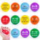 MCPINKY Motivational Stress Balls  12PCS Inspirational Stress Balls 2 Inch Foam Balls with Positive Quetos for Kids and mature-themeds Stress Anxiety Relief
