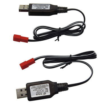 Blomiky 7.2V JST Plug USB Charger Cable for TR-211 TR-215 550 15 Channel RC Excavator 7.2V NiCd or NiMh Rechargeable Battery 7.2