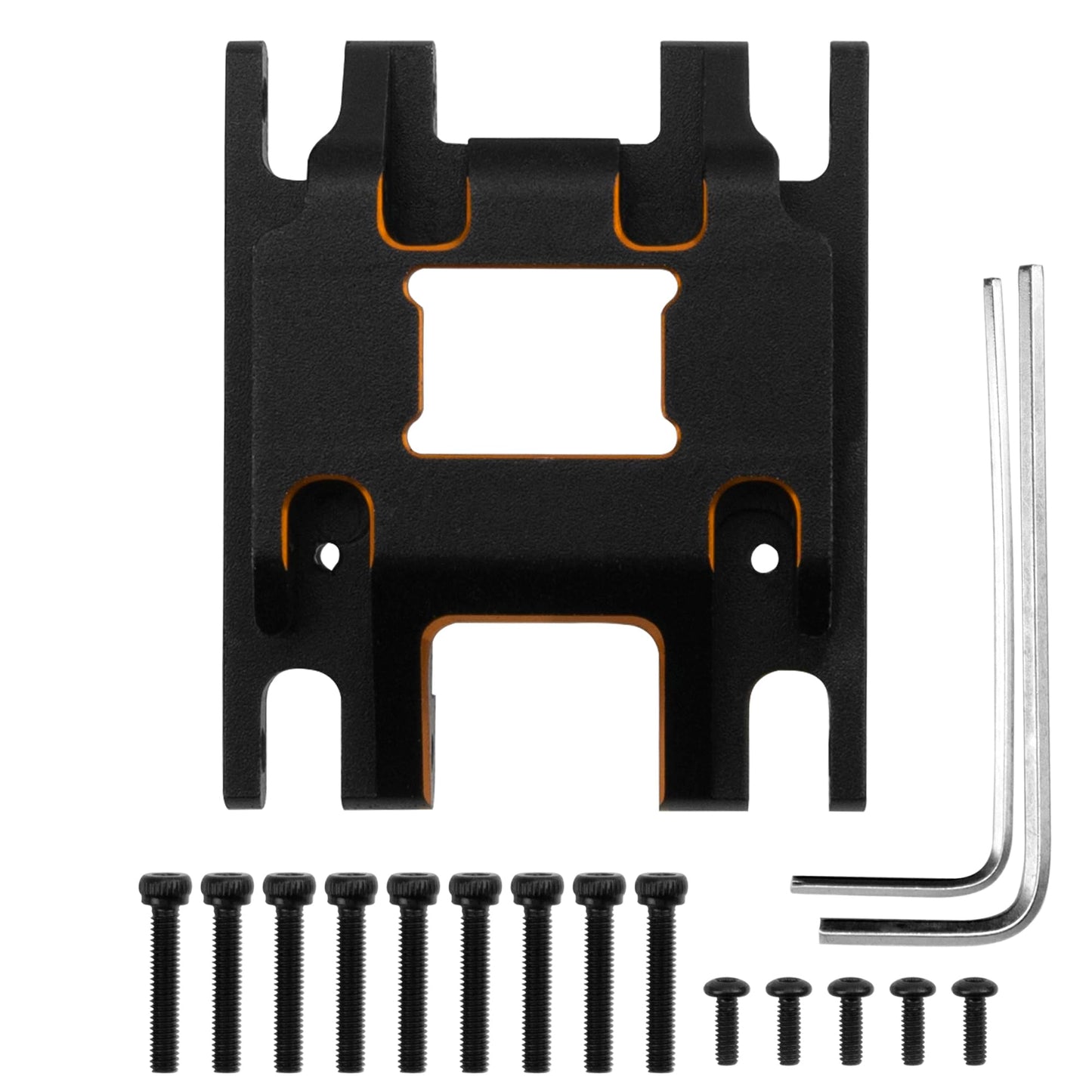 Vgoohobby Aluminum Transmission Plate Metal Chassis Skid Plate Compatible with Traxxas 1/18 TRX4M Bronco Defender Rc Crawler Car