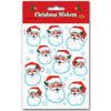 Beistle Santa Face Stickers