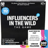 Influencers in the Wild Board Game - 2-6 Players - Built by Tank Sinatra & Tank's Good News - Social Media Board Games for mature-themeds  Social Media Merchandise Card Games for mature-themeds