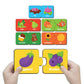 Yay Play Color 2 Piece Wooden Jigsaw Puzzle, Set Of 6 Wooden Puzzle For Kids, Montessori Early Educational Pre School Puzzle Toy