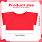 RoundFunny Bear Tee Shirt Fit Most Bear Clothes Stuffed Animal Clothes Shirt Basic Stuffed Bears Dolls Shirt (14-18inch,Red)