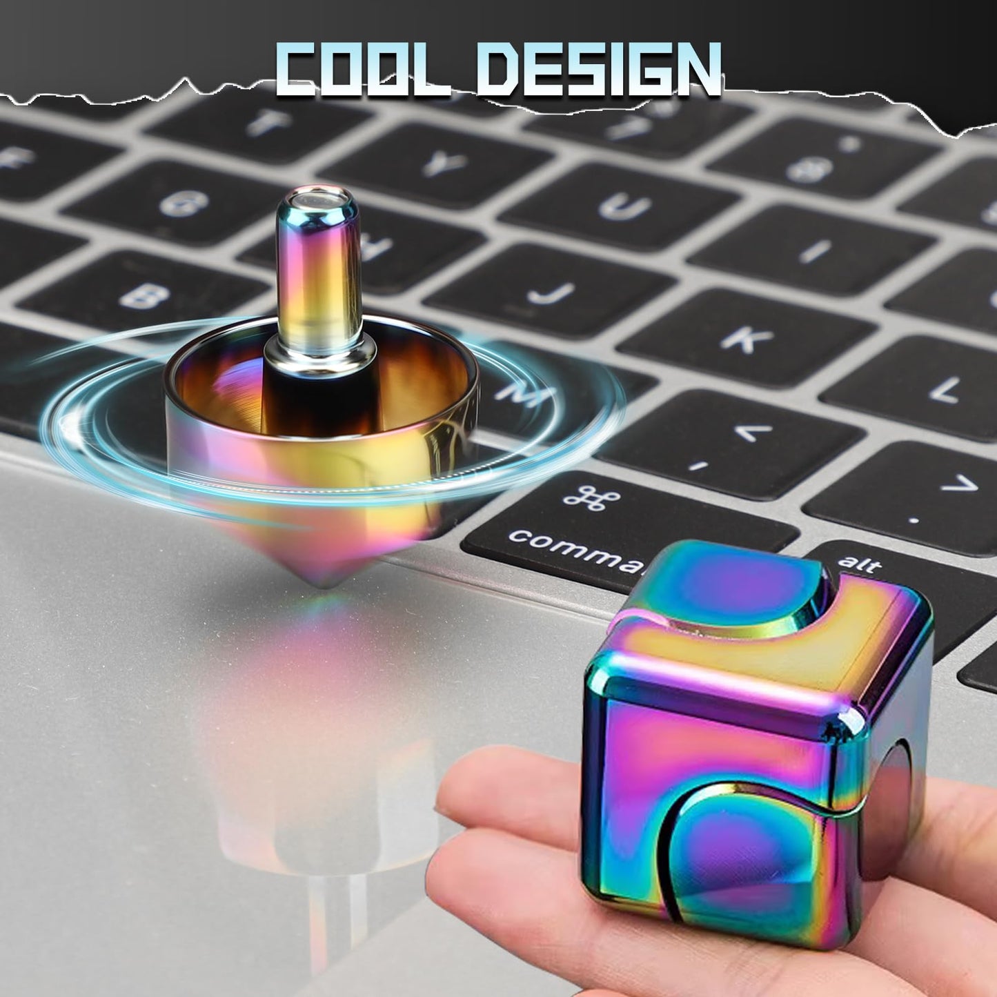 Fidget Spinner Toys Cube Easter Basket Stuffers for Teen mature-themed Kid  Metal Fidget Block Hand Spinner Cool Stuff Desk EDC Gadget Office Toy  Small Anxiety Sensory Toy Tool Stress Relief Gift for Boys