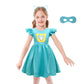 Acoiay Halloween Costumes For Little Girls Casual Dress Party Dress Up Birthday Outfits Girl With Mask Headband Daily Clothes Ki