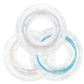 Polita Pool Float, Pool Floats Kids Summer Glitter Pool Tube With Confetti,Tube Pool Toys Beach Party, Transparent Inflatable Floating Tubes For Adults And Kids (Multicolor+Silver+Blue)