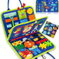Exorany Busy Board Montessori Toys For 1 2 3 4 Year Old Boys & Girls Birthday Gifts, Sensory Toys For Toddlers 1-3, Educational Travel Toys, Preschool Activities For Learning Fine Motor Skills