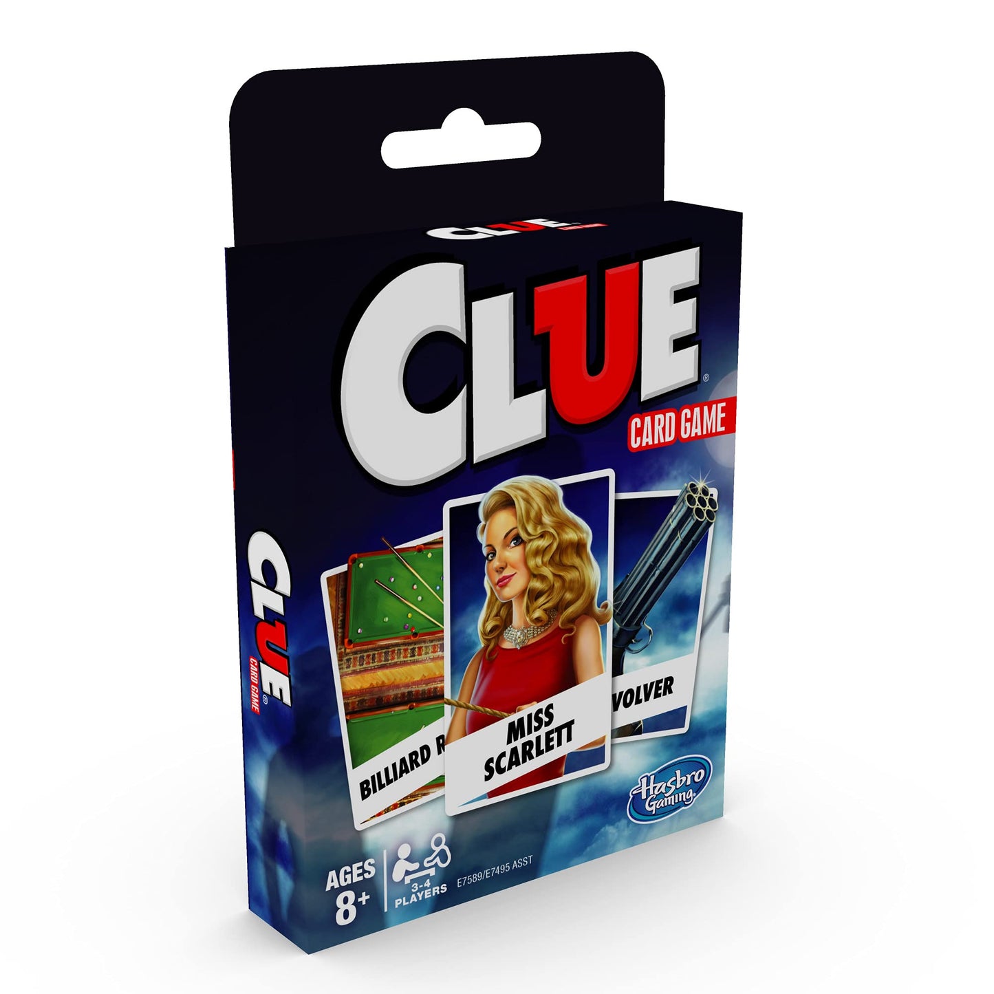 Hasbro Gaming Clue Card Game - 3-4 Player Strategy Game, Ages 8+, 1 Count, Plastic