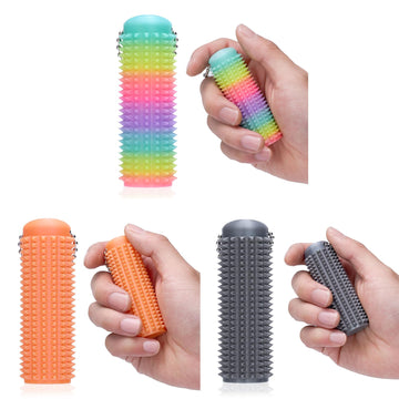3Pcs Little Ouchies Fidget Keychain For Adults,Spiky Grippie Stim Sensory Toy | Pain Relief & Anxiety Stress Relief |Tactile Fid