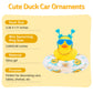 wonuu Car Duck Rubber Duck Car Ornaments Duck Car Dashboard Decorations with Cute Headband Swim Ring Necklace Sunglasses  B-Blue Double Heart Headband