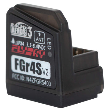 GoolRC Flysky FGr4S V2 Receiver, 2.4GHz 4CH AFHDS 3 Remote Control Receiver Built-in Single Antenna PWM/PPM/I-Bus Output Compati
