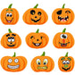 120 Sheets Halloween Stickers Sheets Pumpkin Decoration Stickers Lantern Face Stickers for Halloween Party Supplies
