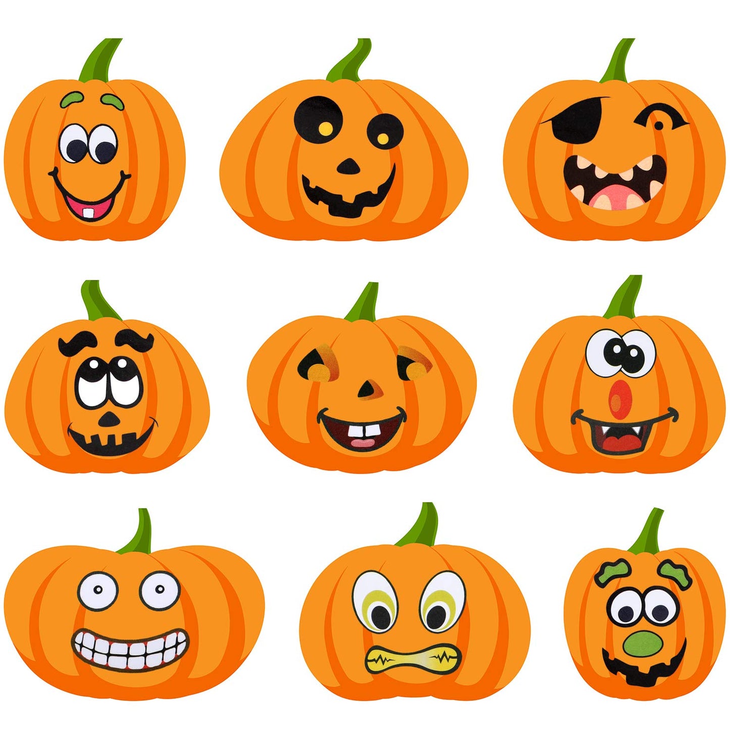 120 Sheets Halloween Stickers Sheets Pumpkin Decoration Stickers Lantern Face Stickers for Halloween Party Supplies