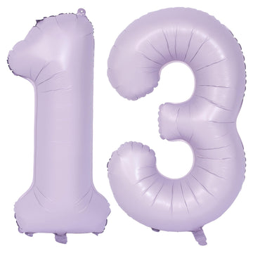 40 In Matte Purple Number Balloons Helium Foil Mylar Balloon Birthday Party Banquet Decoration Digital 13