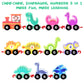 Hellowood Dinosaur Toys For Toddlers Age 2-4, Wooden Dinosaur Train Set With Playmat/Storage Bag, Montessori Educational Toys For 2+ Years Old Boys & Girls