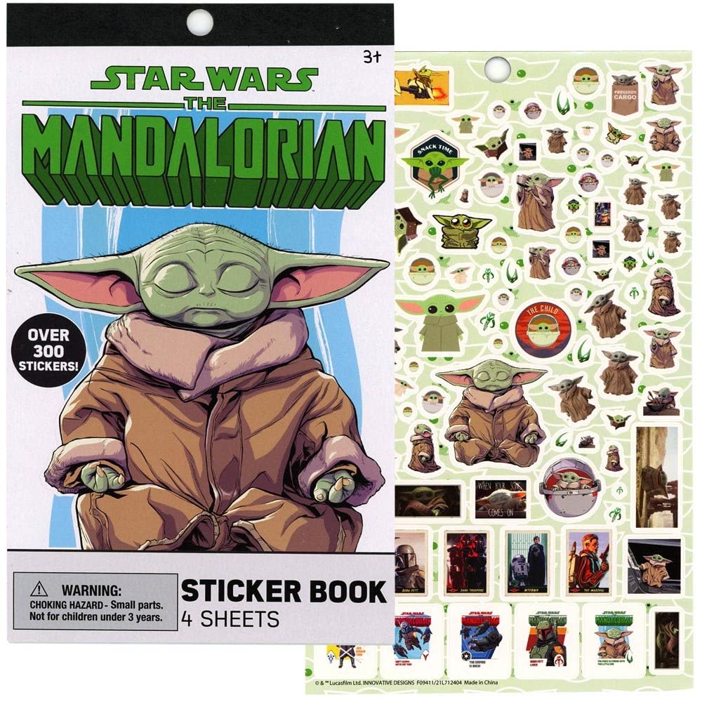 Star Wars The Child 4 Sheet Sticker Pad, 200+ Stickers