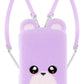 Na! Na! Na! Surprise Mini Backpack Bedroom Lizzy York Fashion Doll, Fuzzy Purple Bear Backpack, Gift For Kids, Ages 5 6 7 8+ Years