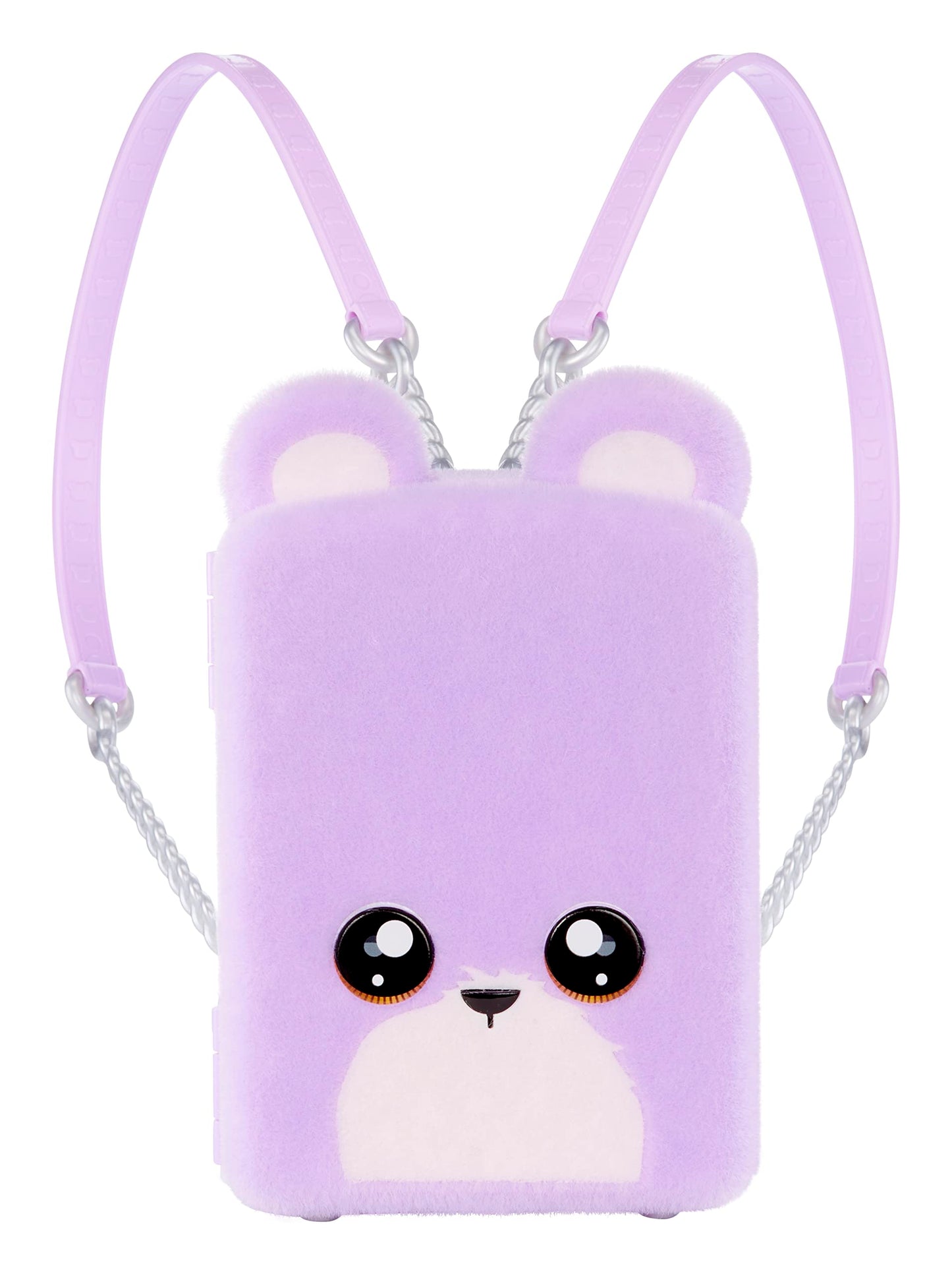 Na! Na! Na! Surprise Mini Backpack Bedroom Lizzy York Fashion Doll, Fuzzy Purple Bear Backpack, Gift For Kids, Ages 5 6 7 8+ Years