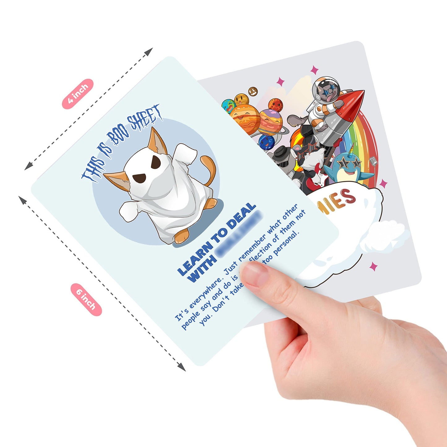 Lacunas Affirmies Profanity Affirmation Cards Deck - Treat Your Fine A** Self - 50 Positive Affirmations For People Who Like To Say F***
