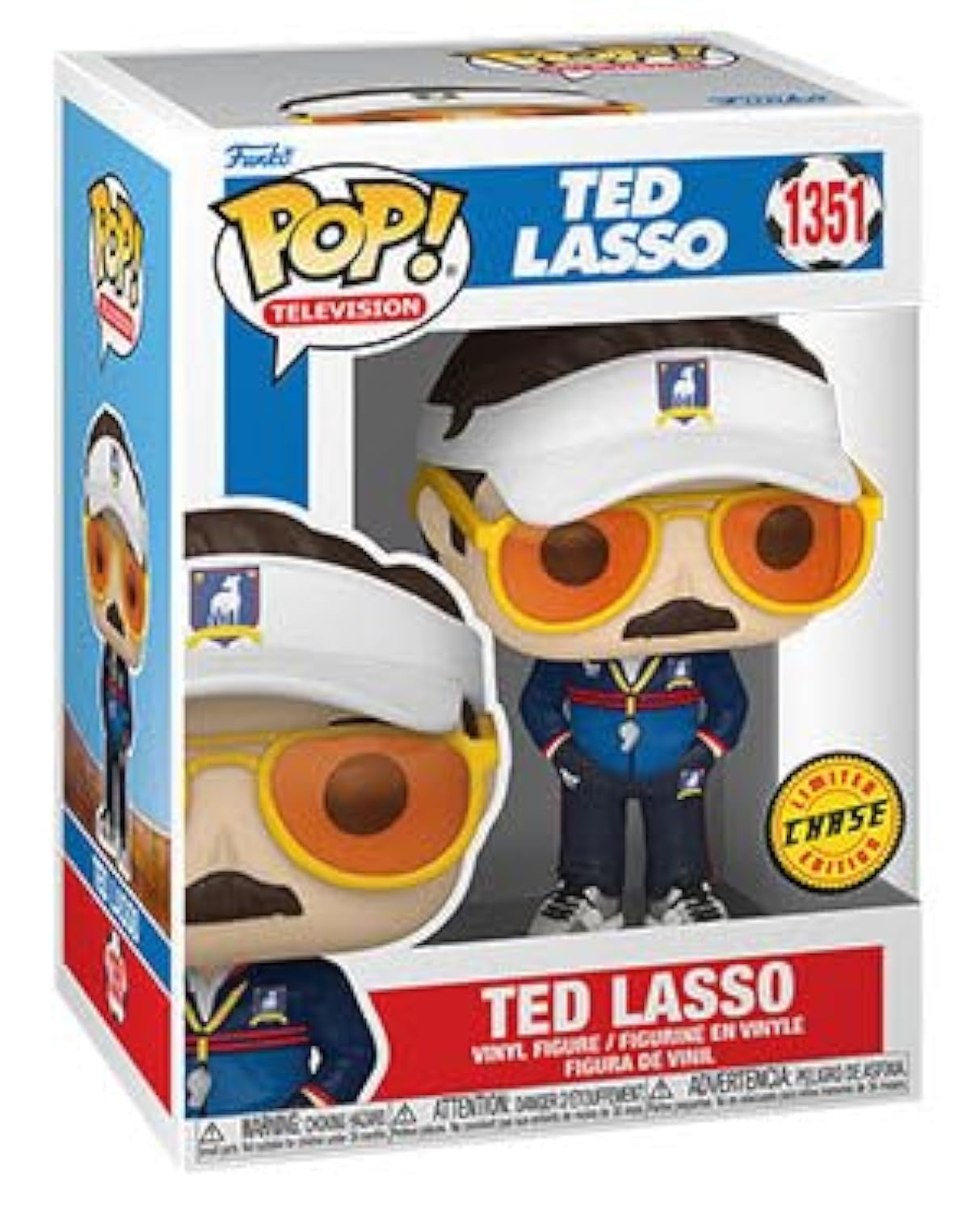 Funko Pop Ted Lasso Ted with Sunglasses & Hat Chase Figure - Vinyl, Skin Tone, Model 65710CH