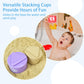Ynanimery Stacking Cups Toys For Toddlers 1-3, Baby Toys Stacking Cups & Soft Blocks Teething Toys For Babies 6-12 Months Montes