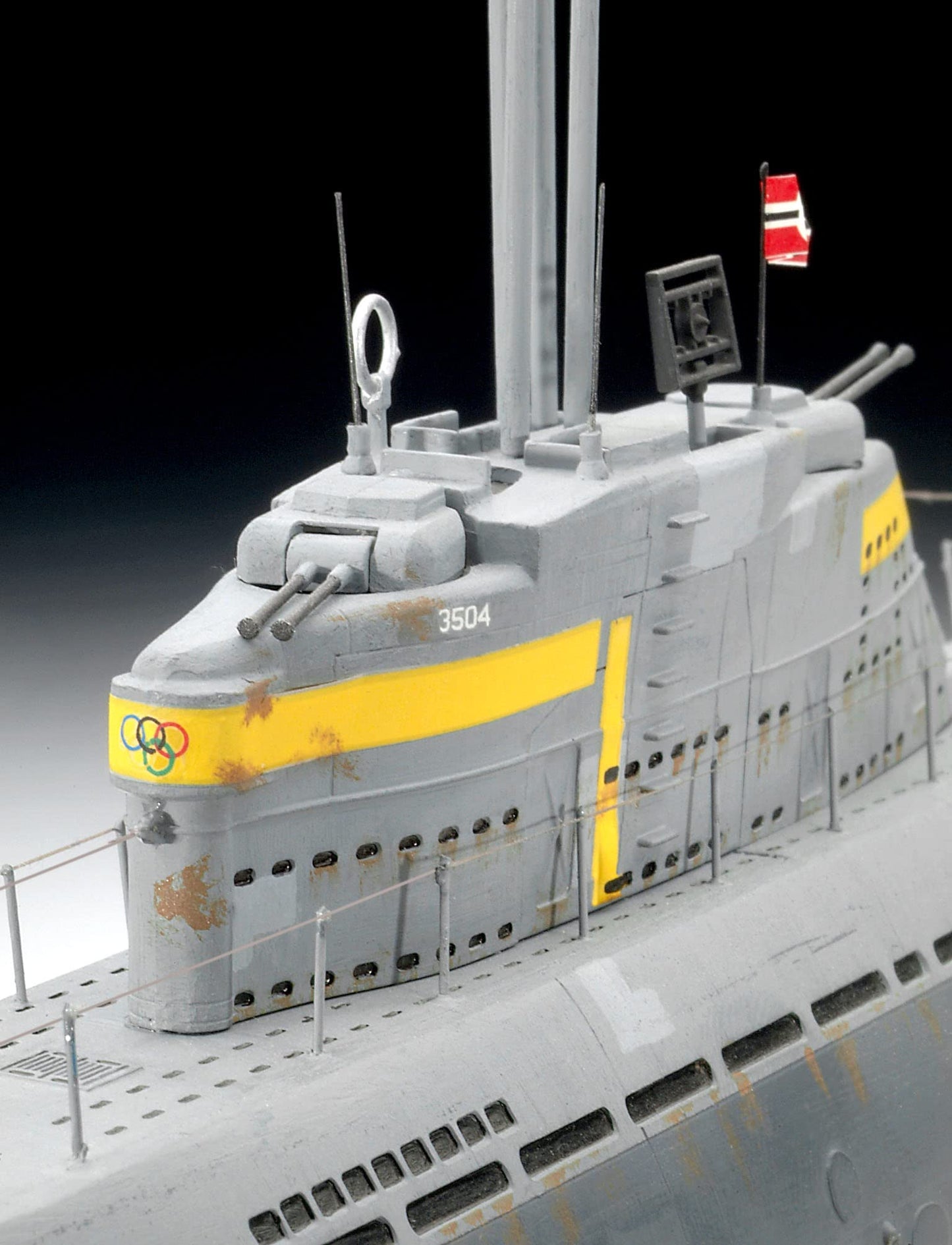 Revell 05177 German Submarine Type XXI 1:144 Scale Model Kit, Unpainted