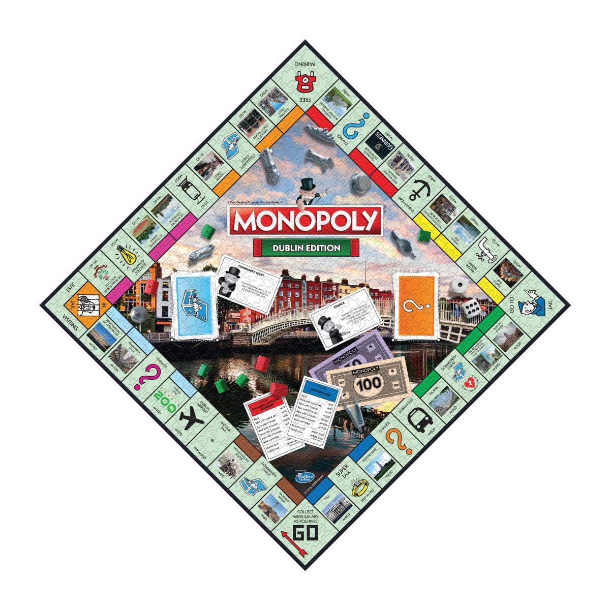 Winning Moves Dublin Monopoly 1000 Piece Jigsaw Puzzle Game, Inspired By The Dublin Monopoly Board Game, Gift And Toy For Ages 10 Plus