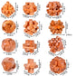 18 Pack Wooden Brain Teaser Puzzles Wooden Burr Puzzles Brain Teaser Puzzle With Gift Packing Box Magic Puzzle Games Toys For Kids And Adults By Ahyuan (Natural Wood)