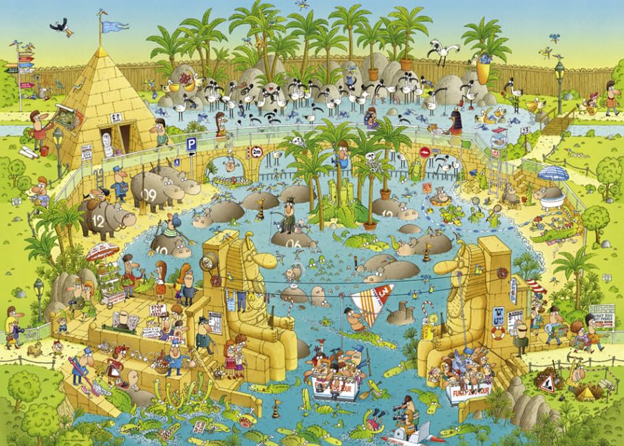 Heye Nile Habitat 1000 Piece Marino Degano Funky Zoo Jigsaw Puzzle