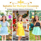 LIMIROLER 18 Pcs Princess Dress Up Clothes for Little Girl Role Play Costume Gift Set, Princess Dress Up Toys for Toddler Girls,