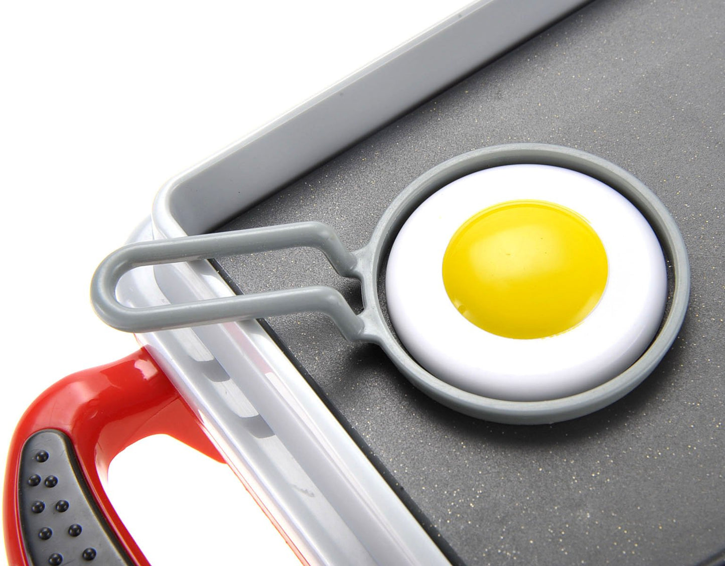 PowerTRC Breakfast Kids Toy Grill Playset for Ages 4-8, Cooking Toys Play Grill Set for Kids, Pretend BBQ Grill with Realistic S