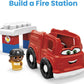 Mega Bloks First Builders Freddy Fire Truck Gcx09, Building Toys For Toddlers (6 Pieces)