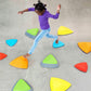 Gonge Bouncing River Stepping Stone - Motor Skills Activity For Toddlers And Kids. Non-Slip Rubber Edges For Safe Active Play Wi