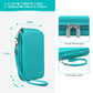Supmay Carrying Case Compatible with KAVOYI / Beico / TEBIYOU 32 Bit Handheld Games for Kids  Portable Arcade Gaming Player Storage Holder Travel Bag with Mesh Pocket for Battery  USB Cable  Green