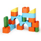 Green Toys Block Set - 18 Piece Pretend Play, Motor Skills, Building and Stacking Kids Toy Set. No BPA, phthatates, PVC. Dishwas
