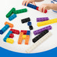 Coogam Math Cubes, Manipulatives Number Counting Blocks With Activity Snap Linking Cube Math Construction Toy Gift For Preschool Learning 3 4 5 Year Old