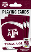 Masterpieces Family Games - Ncaa Texas A&M Aggies Playing Cards - Officially Licensed Playing Card Deck For Adults, Kids, And Family