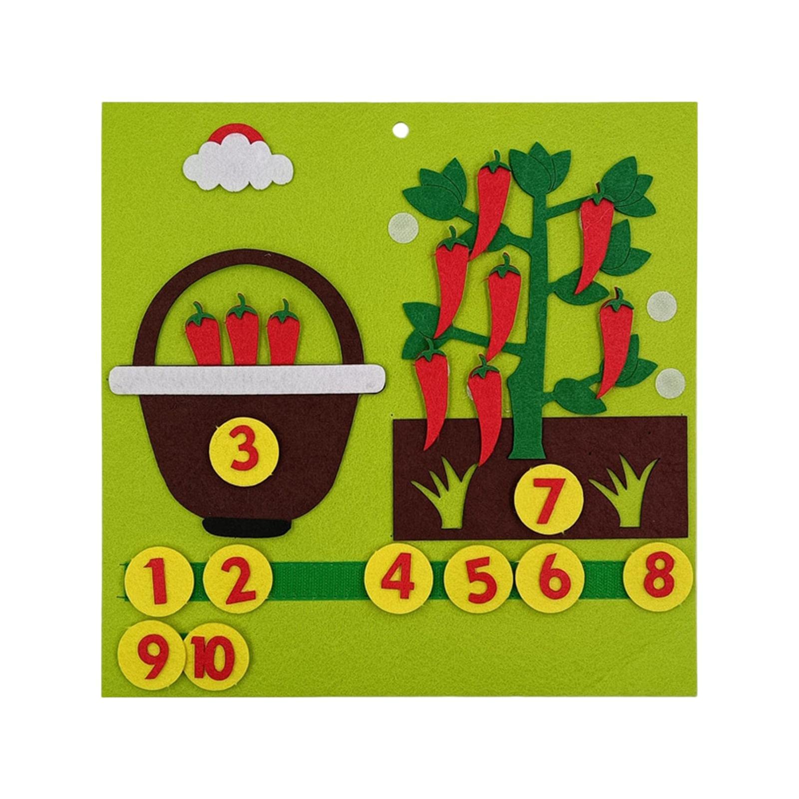 Ilsmysutra Montessori Toys Math Toys Busy Board For Vegetables Activity Chili|Toys For Baby|Developmental Baby Toys
