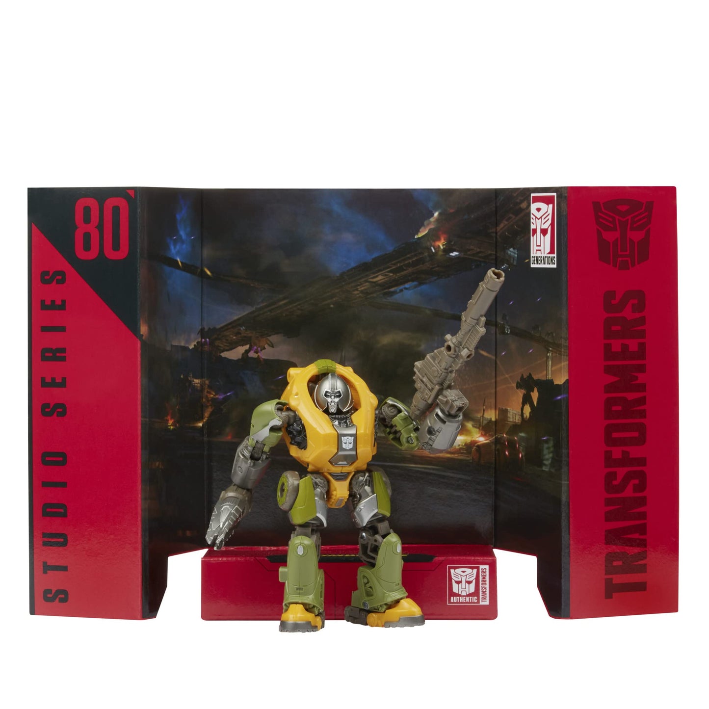 Transformers Toys Studio Series 80 Deluxe Class Bumblebee Brawn Action Figure - Ages 8 And Up, 4.5-Inch