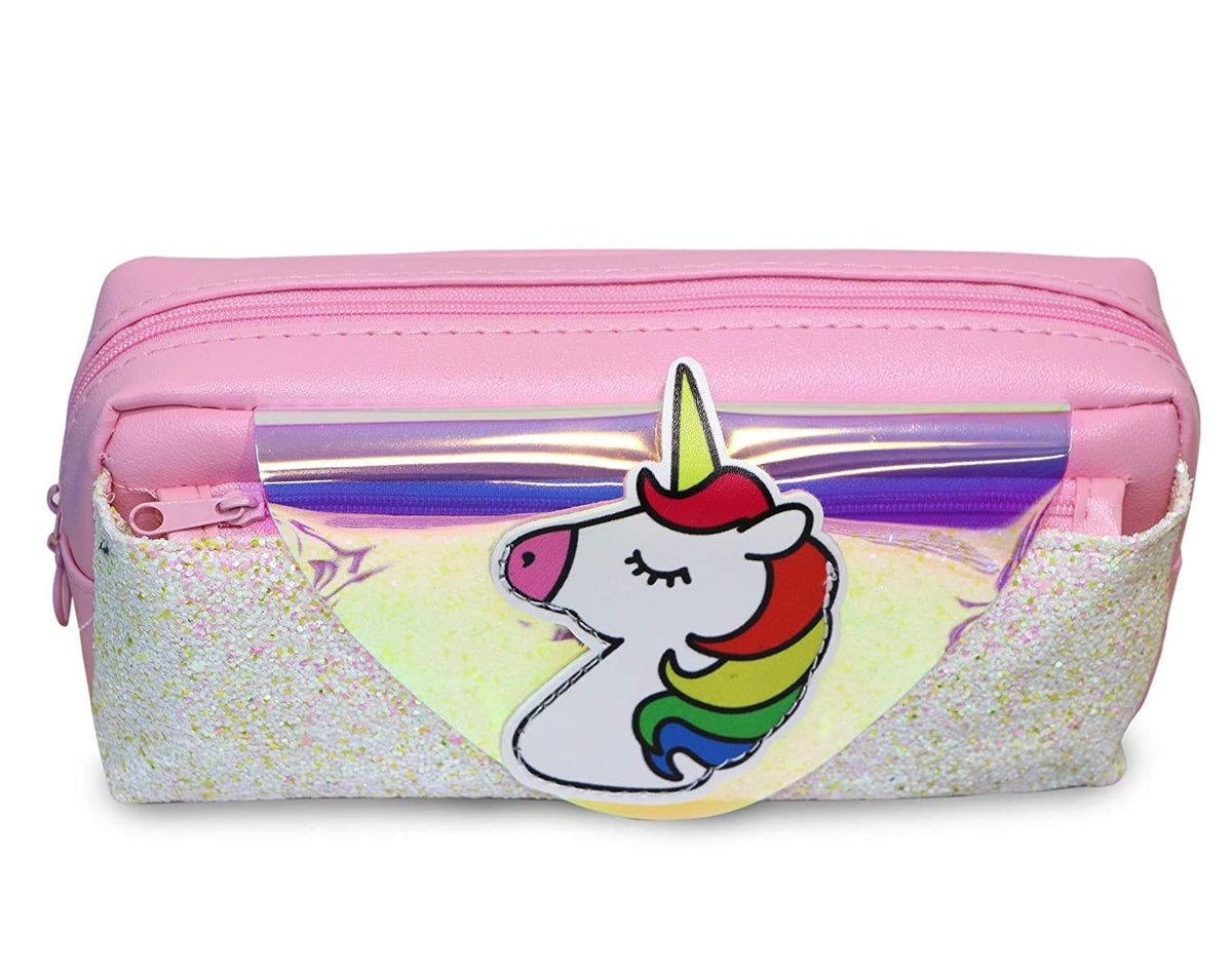 Zest 4 Toyz Pencil Pouch Small Makeup Organizer Bag Purse Pink