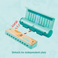 Hape Learn with Lights Harmonica - USB Rechargeable, Natural Wood, Model E0623, Musical Instrument for Kids
