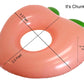 Inflatable Pool Floats - Avocado Pool Raft, Peach Pool Float, Gold Glitter Pool Float (Peach)