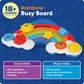 Learning Resources Rainbow Busy Board - Montessori Puzzle Toy for Fine Motor Skills, 13.4"x10"x0.4", Ideal for Toddlers, Model LER9809