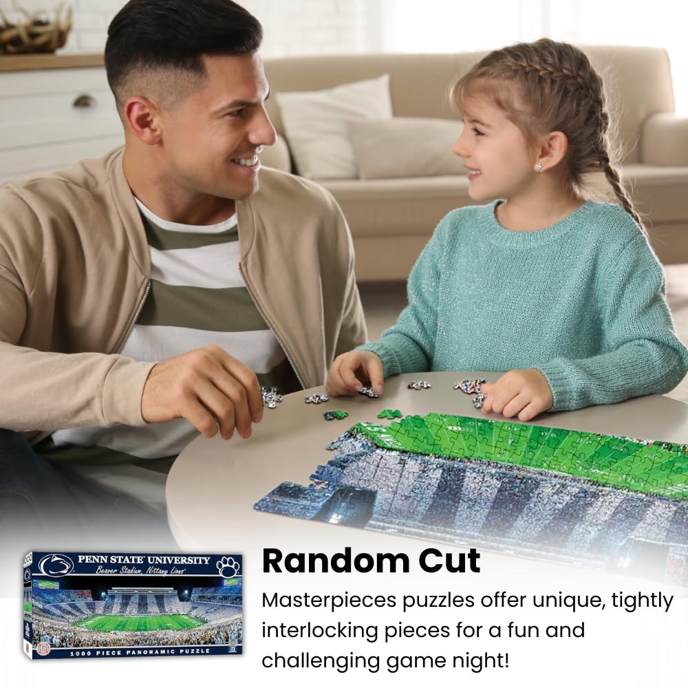 MasterPieces 1000 Piece Sports Jigsaw Puzzle - NCAA Kentucky Wildcats Basketball Court Panoramic - 13x39