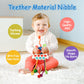 Hooku Montessori Toys for 1 Year Old - Sensory Food Grade Silicone Pull String Activity Toy - Fine Motor Travel Gifts for Toddlers
