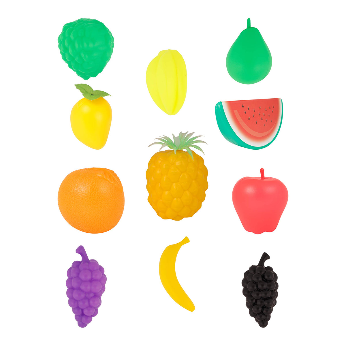 BRIJBAZAAR Plastic 11 Pcs Fruit Set Multicolour for Kids, Multi Color