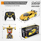 Remote Control Car, Transform Robot RC Cars for Kids Toys, 2.4Ghz 1:18 Scale Racing Car with One-Button Deformation, 360Drifting