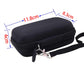 Waiyucn Hard Eva Carrying Case For Miyoo Mini Plus,3.5 Inch Retro Handheld Game Console Case. (Black)